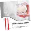 Baluue 4pcs Double Sided Denture Brushes for Travel and Braces Ergonomic Grip Toothbrushes with Multi Bristle Cleaning Heads Durable and Material for Partial and Full Denture Care view 3