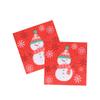 Didiseaon 50PCS Christmas Snowman Printed Napkins Disposable Wood Pulp Dinner Napkins for Holiday Birthday Party Shower Xmas Table Supplies view 1