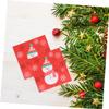 Didiseaon 50PCS Christmas Snowman Printed Napkins Disposable Wood Pulp Dinner Napkins for Holiday Birthday Party Shower Xmas Table Supplies view 2
