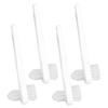 SKISUNO 4 pcs Portable Denture Cleaning Brush Double Heads Lightweight Toothbrush for Travel Elderly Care Durable Plastic Handle Easy Grip view 1
