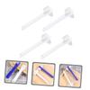 SKISUNO 4 pcs Portable Denture Cleaning Brush Double Heads Lightweight Toothbrush for Travel Elderly Care Durable Plastic Handle Easy Grip view 3