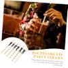 Healifty 24pcs Dancer Straws Disposable Bachelorette Party Decorations Smooth Sturdy Photo Props for Cocktail Juice Drinks view 2