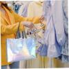 NUOBESTY 6Pcs Medium Non Woven Gift Bags with Laminated Surface Durable Reusable Tote Bags for Wedding Party Grocery Shopping and Gift Packaging view 2