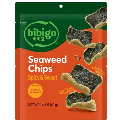 Bibigo Spicy & Sweet Seaweed Chips, 1.41 Ounce (Pack of 1)
