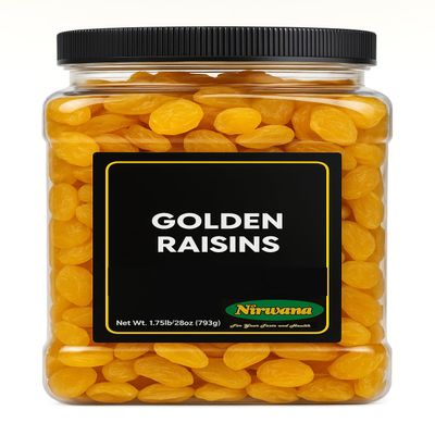 Golden Raisins Naturally Sweet Dried Fruit Snack for Kids & Adults | Ideal for Lunch Bags, Trail Mix, Baking & More | Resealable Snack Bag 28 oz