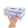 Unomor Wooden Tissue Box Cover with Design Stylish Home Decoration for Living Room and Bedroom Smooth Polished Surface Compact Napkin Holder for Office and Dining Room Use view 2