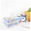 Unomor Wooden Tissue Box Cover with Design Stylish Home Decoration for Living Room and Bedroom Smooth Polished Surface Compact Napkin Holder for Office and Dining Room Use view 4