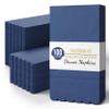 Party Solids Blue Scalloped Napkins Disposable 100 Pcs 3-Ply Blue Scalloped Dinner Napkins Disposable Decorative for Dinners & Parties, Paper Guest Towels for Bathroom & Party Supplies view 1
