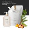 L'AVANT Collective Natural Luxury Dish Soap | Plant-Based, Non-Toxic & Grease-Cutting, Safe for Kids & Pets, Refillable Glass Bottle with Pump, 16 Fl Oz | Ambre Santal view 4