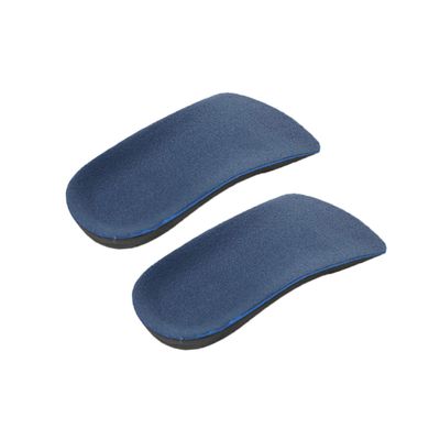 OUNONA Orthotic Insoles for Women with Arch Support and Metatarsal Pad Flat Cushion for Plantar Fasciitis Diabetes Fallen Arches Blue Black