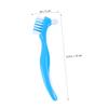 Beaupretty 3PCS Double Sided Denture Brush with Non Slip Handle Gentle False Teeth Toothbrush for Cleaning Stain Removal and Denture Care at Home Portable view 2
