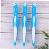 Beaupretty 3PCS Double Sided Denture Brush with Non Slip Handle Gentle False Teeth Toothbrush for Cleaning Stain Removal and Denture Care at Home Portable view 3