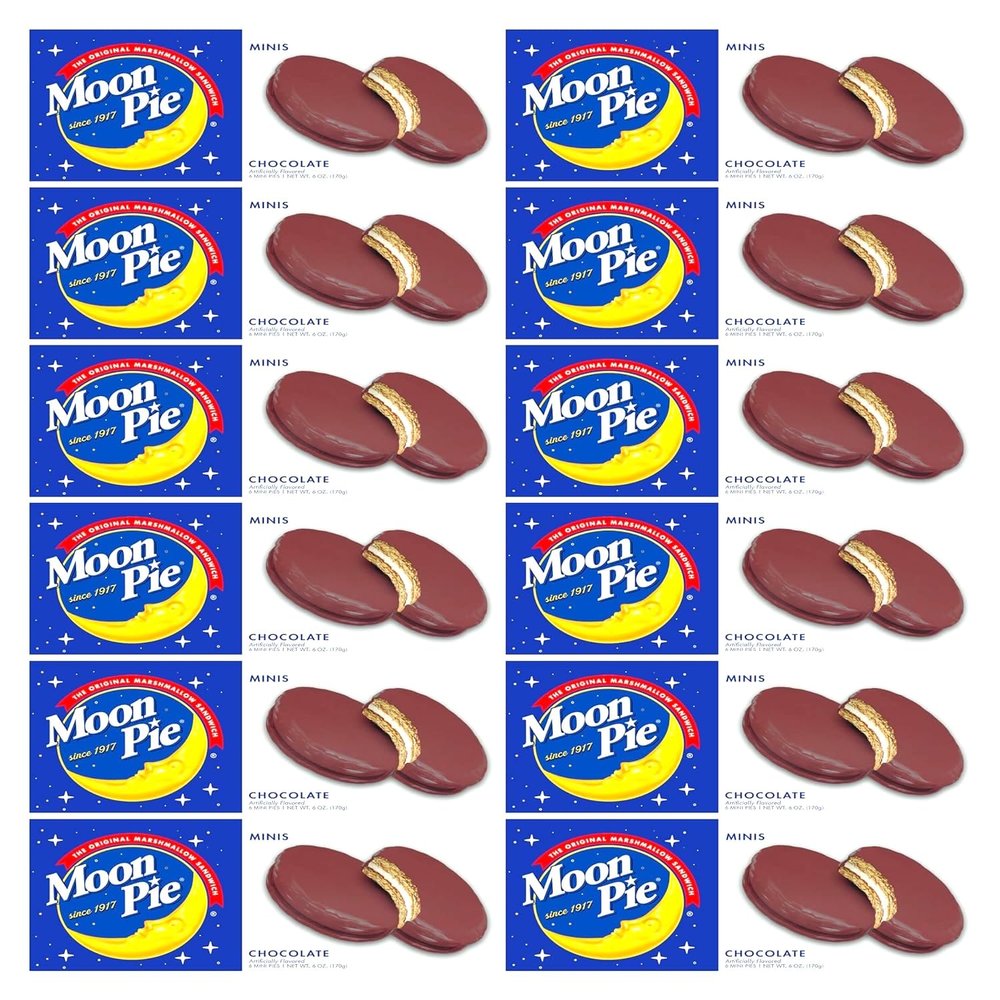 Marshmellow- Cookies 72 Count (12 Boxes, 6 Each) Individually Wrapped Bulk Snacks for Office, Staff, Clients, Meetings, Training, Events Wholesale Treats Case x 1 (Chocolate)