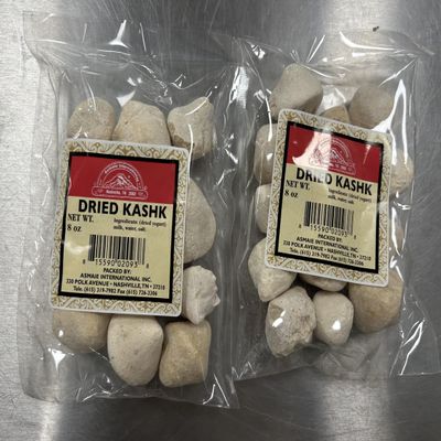 Dried Kashk 8oz (Pack of 2) Traditional Persian Dairy Condiment Authentic Middle Eastern Flavor for Ash Reshteh, Kashk Bademjan, Soups & Stews