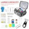 ALSLEA First Aid Bag Empty, Small Medicine Bag Portable Medical Supplies Organizer for Travel, Home, Office, Car, Outdoor, Camping, Hiking (Gray) view 4