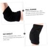 PartyKindom Black Elbow Sleeve with Thick Sponge Padding Breathable Sweat Resistant Elbow Protection Brace for Tennis Weightlifting Sports Support and Injury Relief for Men and Women view 3