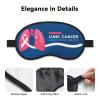 Lung Cancer Awareness Month Sleep Eye Mask Blindfold for Women Men Travel Work Meditation Yoga view 3