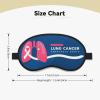 Lung Cancer Awareness Month Sleep Eye Mask Blindfold for Women Men Travel Work Meditation Yoga view 4