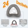 2 Packs Memory Foam Nasal Mask Cushion (M) for ResMed AirTouch N20 & AirFit N20, Highlights Leak-Free Seal with Brown Memory Foam CPAP Technology - Medium view 3