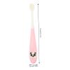 Baluue 3Pcs Cartoon Toothbrush with Soft Bristles Travel Friendly Household Toothbrushes for Daily Use Gentle Silicone Handle Random Candy Colors Random Color view 2