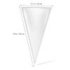 Baluue Cone Clear Cellophane Treat Packing Bags with Gold Twist Ties Transparent Wrapping Bags for Candy Cookies Chocolates Party Favor Gift Packaging view 2