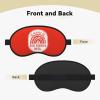 Red Ribbon Week Awareness Sleep Eye Mask Blindfold for Women Men Travel Work Meditation Yoga view 2