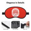 Red Ribbon Week Awareness Sleep Eye Mask Blindfold for Women Men Travel Work Meditation Yoga view 3