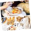 BIUDECO Transparent Cone Cellophane Candy Bags with Gold Ties Clear Gift Bags for Party Snack Packaging Food Safe Opp Material for Candy Chocolate Cookies Popcorn Birthday and Tea Parties view 2