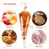 BIUDECO Transparent Cone Cellophane Candy Bags with Gold Ties Clear Gift Bags for Party Snack Packaging Food Safe Opp Material for Candy Chocolate Cookies Popcorn Birthday and Tea Parties view 3