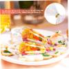 BIUDECO Transparent Cone Cellophane Candy Bags with Gold Ties Clear Gift Bags for Party Snack Packaging Food Safe Opp Material for Candy Chocolate Cookies Popcorn Birthday and Tea Parties view 4