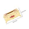 UKCOCO High End European Style Napkin Holder with Rose Pattern Detachable Tissue Box for Home Office Car Use Stylish Reusable Tissue Dispenser with Gold Edged Design view 2