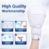 JFNoraiva Protective Mittens 2 PCS Hand Mittens with Padding on Both Sides,Stop Nail Biting,Dementia Gloves for Elder with Wide Hook and Loop Tape(White) view 3