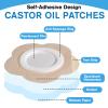 IANFAN 50 Pcs Castor Oil Patches, Castor Oil Pack Wrap for Belly Button view 4