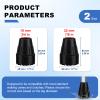 MFE Cane Tips 7/8 Inch, 2 Pack Non-Slip Rubber Tips for Canes, Crutches, and Walking Sticks, Heavy Duty Traction Base with Metal Insert for Superior Grip and Stability view 2
