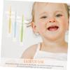 HONMEET 4pcs Silicone Toothbrush with Suction Base for Newborns and Soft Bristles for Gentle Gum and Tongue Cleaning Ergonomic Handle for Comfortable and Durable Oral Cleaner view 3