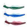 VICASKY 3pcs Double Headed Denture Cleaning Brush with Non Slip Handle Durable Hard Bristles for False Teeth Care Ergonomic Design for Easy Access Lightweight Portable Toothbrushes for view 1