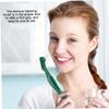 VICASKY 3pcs Double Headed Denture Cleaning Brush with Non Slip Handle Durable Hard Bristles for False Teeth Care Ergonomic Design for Easy Access Lightweight Portable Toothbrushes for view 3