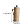 Ipetboom Traditional Handwoven Thermal Bottle Lightweight Portable Hot Water Kettle with Handle for Home Use Insulated Water Container Classic Chinese Rattan Design view 2