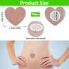 IANFAN 50 Pcs Castor Oil Patches, Anti Leakage Castor Oil Pack Wrap for Belly Button Disposable Belly Button Patches Self-Adhesive Castors Oils Patch Heart Shape view 2