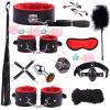 12 Piece Combination Smooth Leather Bedroom Fitness Multifunctional Adjustable Set, Cube Dice and Sleep Eye Mask Assembly-D6 view 1
