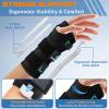 NEENCA Carpal Tunnel Wrist Brace Night Support for Women Men Pain Relief Tendonitis, Sprained, Arthritis - Left Hand Wrist Support with Metal Splint for Recovery (Medium, Left Hand) view 2