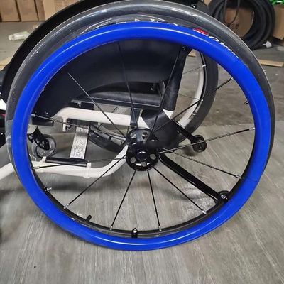Wheelchair Pusher Cart Ring Protective Sleeve (24-Inch/One Pair) Silicone Hand Push Cover Non-Slip Improve Grip and Traction