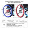 Wheelchair Pusher Cart Ring Protective Sleeve (24-Inch/One Pair) Silicone Hand Push Cover Non-Slip Improve Grip and Traction view 3