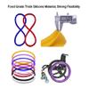 Wheelchair Pusher Cart Ring Protective Sleeve (24-Inch/One Pair) Silicone Hand Push Cover Non-Slip Improve Grip and Traction view 4