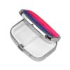 2 Compartment Medicine Pill Case for Purse & Pocket Metal Travel Pill Box (Bisexsual Pride Flag) view 2