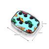 2 Compartments Travel Pill Organizer Box for Pocket Purse Daily Pill Holder Container for Medicine Vitamin (Monster Truck Cartoon) view 3