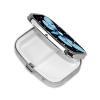 2 Compartments Travel Pill Organizer Box Small Pill Case for Pocket Purse for Medicine Vitamin (Goth Moth Dead Skull Moon) view 2
