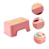 ibasenice Plastic Toilet Stool Non Slip Footstool for Durable PP Material Bathroom Step Stool with Cartoon Design Multipurpose Boost Seat for Household Use view 3