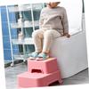 ibasenice Plastic Toilet Stool Non Slip Footstool for Durable PP Material Bathroom Step Stool with Cartoon Design Multipurpose Boost Seat for Household Use view 4