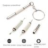 100Pcs 3 in 1 Watches Precision Screwdriver Kit, Eyeglass Repair Set, Sunglass Watch Toy Repair with Keychain view 2